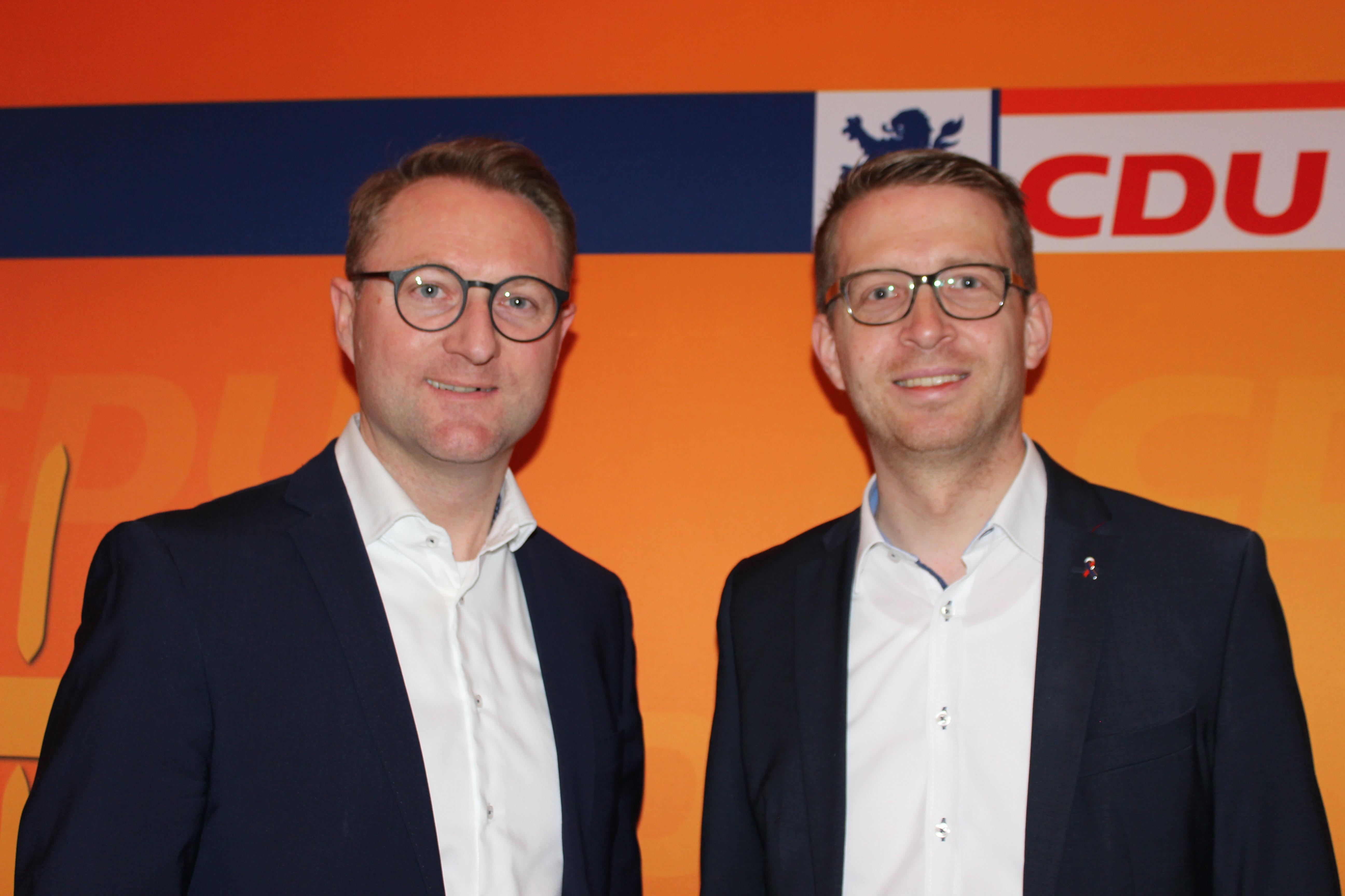Erhalten prominente Unterstützung aus Landes- und Bundespolitik: CDU-Landratskandidat Dr. Jens Mischak und Landtagsbewerber Michael Ruhl (rechts).